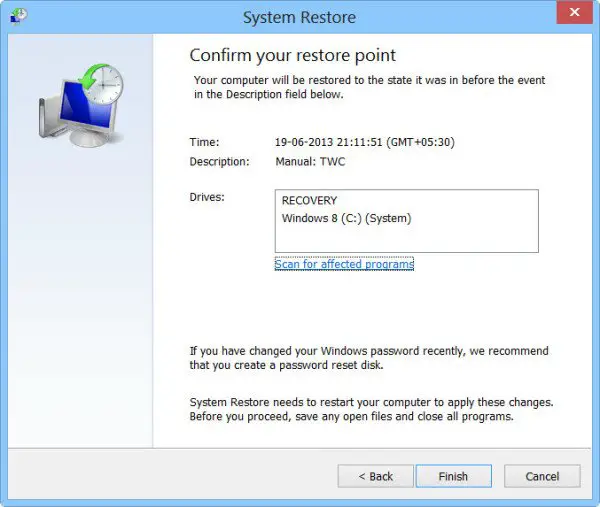 3 System Restore Point