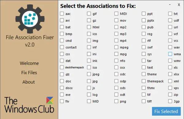 File Association Fixer for Windows 