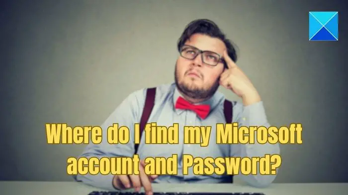 Find Microsoft Account and Password