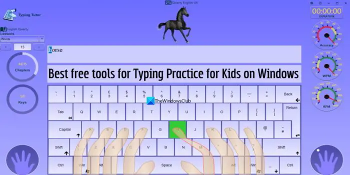 free tools for typing practice for kids on windows