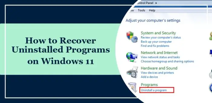 how-to-recover-uninstalled-programs-on-windows-11
