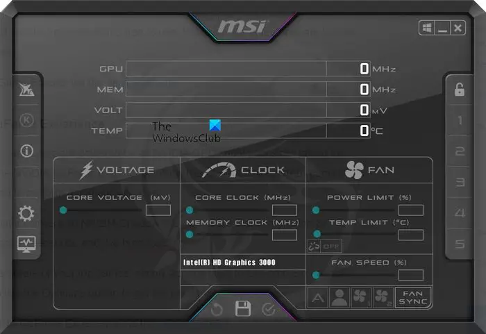 MSI Afterburner