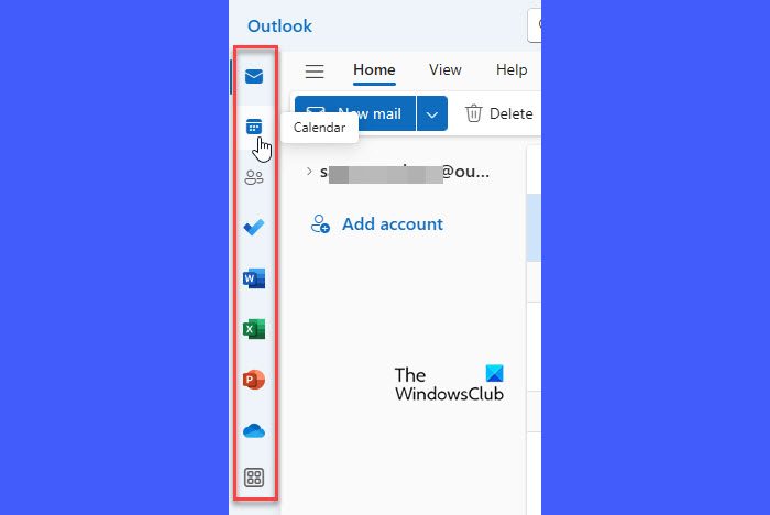 Navigation pane in new Outlook