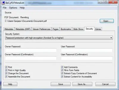 Free software to create, convert, password protect PDF