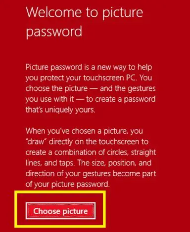 Picture Password in Windows 10