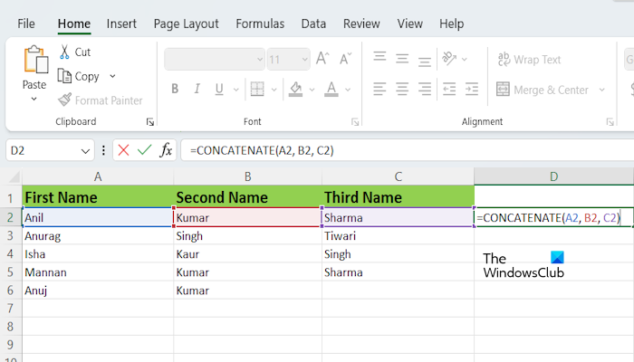 Combine more than two CONCATENATE