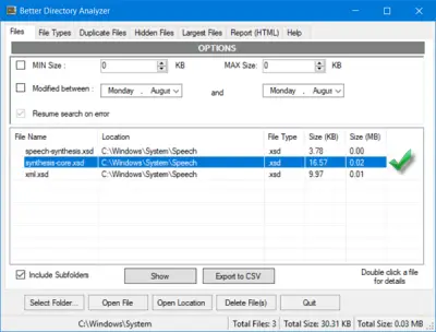 Disk Space Analyzer software for Windows