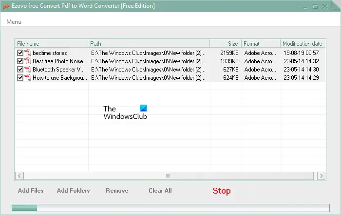 Ezovo free Convert Pdf to Word Converter