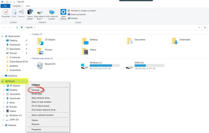 How to open Device Manager in Windows 10