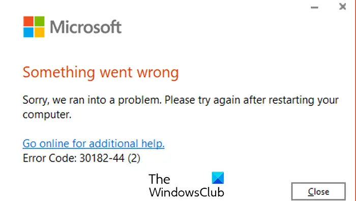 Fix 30182-44 Office Error Code