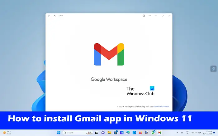 How to install gmail app windows 11