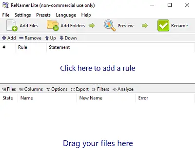 Free file rename software for Windows