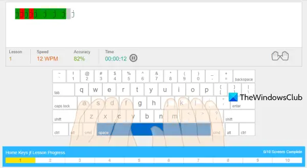 turtlediary online typing practice tool