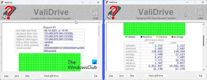 ValiDrive Report