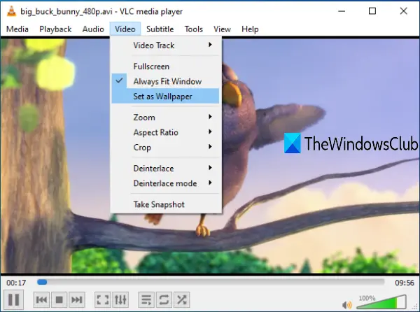 Set video as desktop background in Windows 10