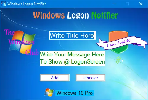 windows logon notifier